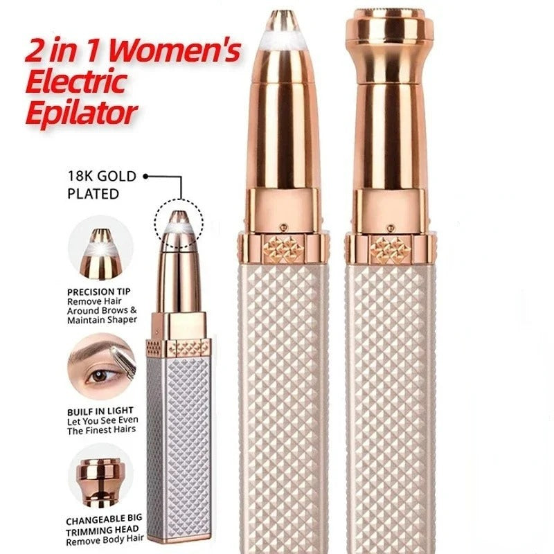 2-in-1 Women's Electric Epilator & Painless Shaver